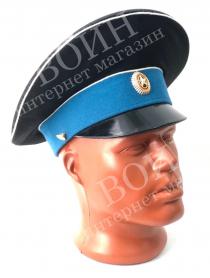 Фуражка кадетская с голубым околышем, белым кантом