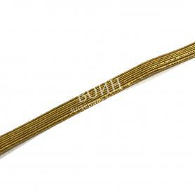 Галун металлизированный текстильный (6 мм) золото